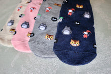 Load image into Gallery viewer, Women&#39;s Cotton Totoro Socks – One Size - Pink
