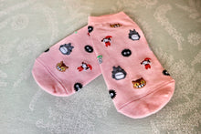 Load image into Gallery viewer, Women&#39;s Cotton Totoro Socks – One Size - Pink
