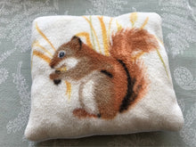 Load image into Gallery viewer, Large Autumnal Chin Rest Pillow Buddy Squirrel Hedgehog - All Anti-pill Fleece Chinchilla / Rat / Degu / Rabbit / Guinea Pig Cage Accessory
